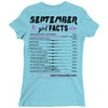 September Girl Facts Libra Ladies Fitted T-Shirt