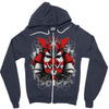 samurai mask of doom Zipper Hoodie