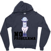 no probllama Zipper Hoodie