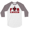 deadpool fuck cancer 3/4 Sleeve Shirt