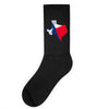 Eroded Texas Map With Flag Socks