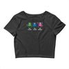 three monkeys talking nonsense Crop Top