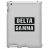 Delta Gamma Black iPad 3 and 4 Case
