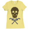 skull bullets Ladies Fitted T-Shirt