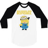 2015 cute minions despicable me 3/4 Sleeve Shirt