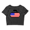 usa curling Crop Top