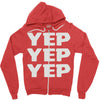yep yep yep Zipper Hoodie