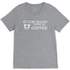 my blood type is coffee V-Neck Tee