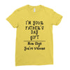 I'm Your Father's Day Gift Mom Says You're Welcome Text Ladies Fitted T-Shirt
