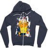 paint it, green Zipper Hoodie