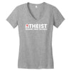 atheist bible lies god sinner agnostic humanist athiest Women's V-Neck T-Shirt