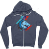 m 343 horses power Zipper Hoodie