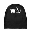 w anchor funny pub joke Baby Beanies
