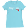 tony is alive sopranos Ladies Fitted T-Shirt