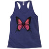 breast cancer butterfly Racerback Tank