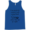 good book and coffee rectangle Tank Top