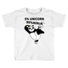 5 Percent Unicorn 95 Percent Ninja Toddler T-shirt