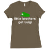 little brothers get luigi Ladies Fitted T-Shirt