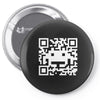 space alien qr code Pin-back button