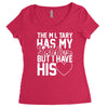 military has my soldier i have his heart Women's Triblend Scoop T-shirt