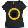 key low Women's Triblend Scoop T-shirt