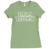 arm bars by cageside fight co   funny brazilian jiu jitsu tee bjj mma Ladies Fitted T-Shirt