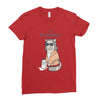 the big meowski Ladies Fitted T-Shirt