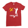 finger guns batle royal gaming Ladies Fitted T-Shirt