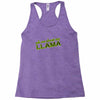 ask me about my llama Racerback Tank
