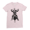 skeleton biker Ladies Fitted T-Shirt