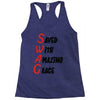 saved with amazing grace Racerback Tank