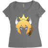 bowsette meme Women's Triblend Scoop T-shirt
