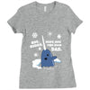 buddy the elf sweater bye buddy hope you find your dad Ladies Fitted T-Shirt