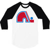 quebec nordiques 3/4 Sleeve Shirt