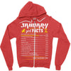 January Girl Facts Capricorn Zipper Hoodie
