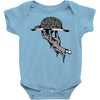 zombie eating brains Baby Onesie