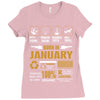 Born January Multitasking Problem Solving Tees Ladies Fitted T-Shirt