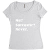 sarcastic Women's Triblend Scoop T-shirt
