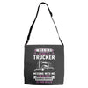 Warning I Belong To A Trucker Adjustable Strap Totes