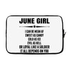 Super June Girl Laptop sleeve