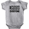 funny t shirt i hate everyone rude tee offensive shirt Baby Onesie