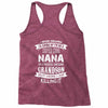 Super Cool Nana Of A Freaking Awesome Grandson Racerback Tank