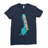 book dinosaurs Ladies Fitted T-Shirt