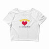 teaching is a work of heart Crop Top