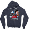 ash vs zombies Zipper Hoodie