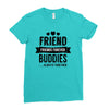 friend forever buddies Ladies Fitted T-Shirt