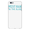 west ham in the blood retro style new iPhone 6/6s Plus Case