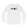 i love house music t shirt edm club wear rave electro party progressiv Long Sleeve Shirts