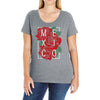 mexico with roses Ladies Curvy T-Shirt