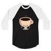no coffee no workee 3/4 Sleeve Shirt